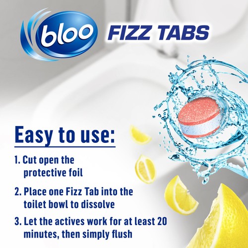 Bloo Power Fizz Tabs Anti-Limescale Lemon thumbnail 4