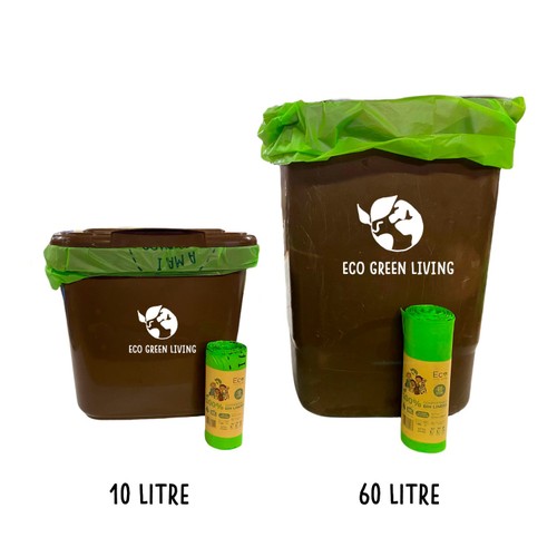 Eco Green Living Certified Compostable 10L Caddy Bags thumbnail 5
