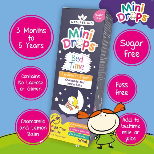 Natures Aid Mini Drops Bed Time (Chamomile & Lemon Balm) thumbnail 4