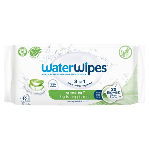 WaterWipes Hydrating Clean Baby Wipes 60 wipes