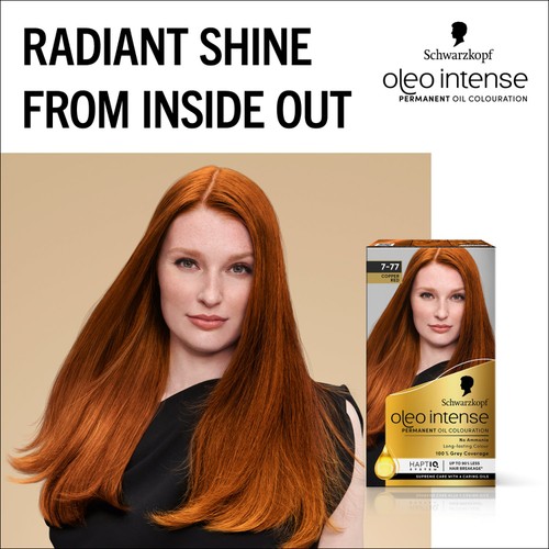 Schwarzkopf Oleo Intense Permanent Oil Colour 7-77 Copper Red Hair Dye thumbnail 7