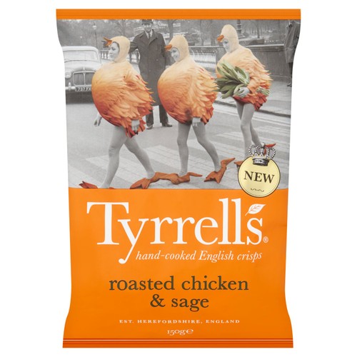 Tyrrells Roasted Chicken & Sage Sharing Crisps thumbnail 2