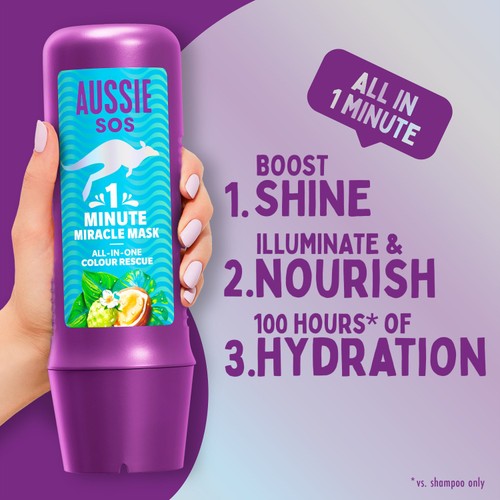 Aussie SOS 1 Minute Miracle Colour Rescue Mask  thumbnail 2
