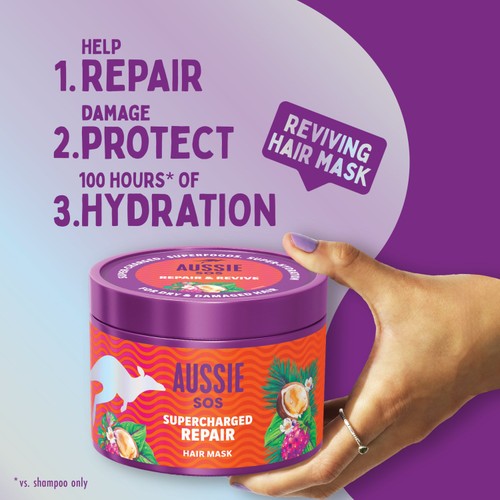 Aussie SOS Supercharged Repair Hair Mask  thumbnail 2