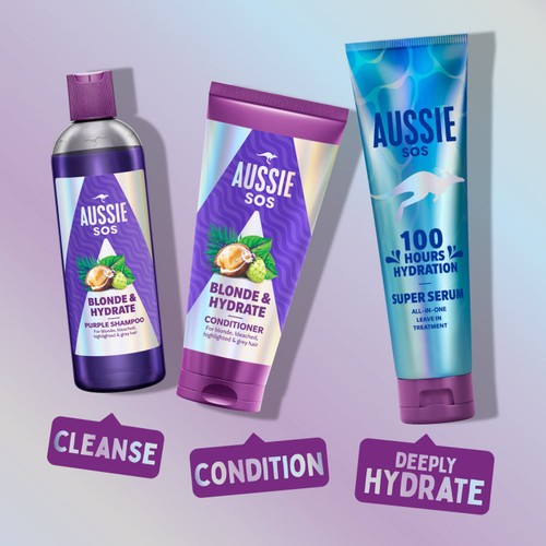 Aussie SOS Blonde & Hydrate Purple Shampoo  thumbnail 8