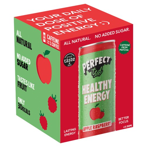 PerfectTed Natural Energy Apple Raspberry thumbnail 2