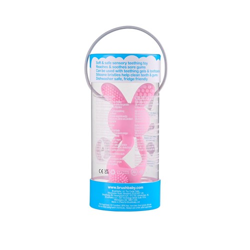 Bobbie Bunny Baby Teether Toy Rose Pink thumbnail 7
