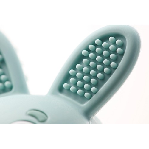 Bobbie Bunny Baby Teether Toy Eucalyptus Green thumbnail 5