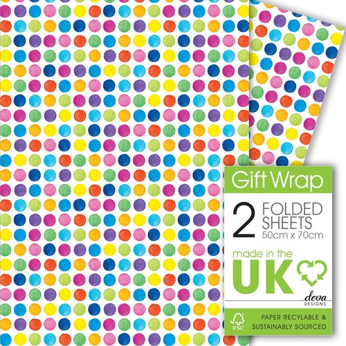Painted Dots Gift Wrap Sheets thumbnail 2