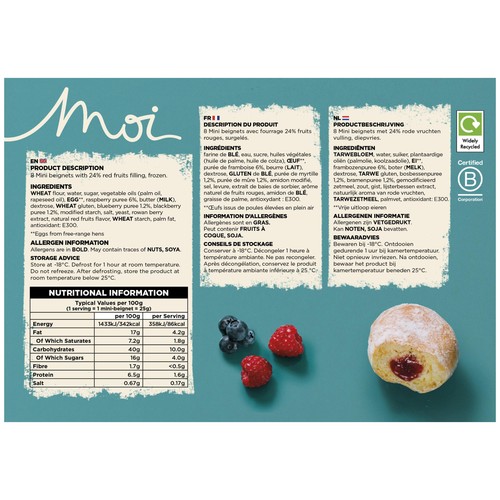 MOI Red Fruits filled Mini Beignets thumbnail 3