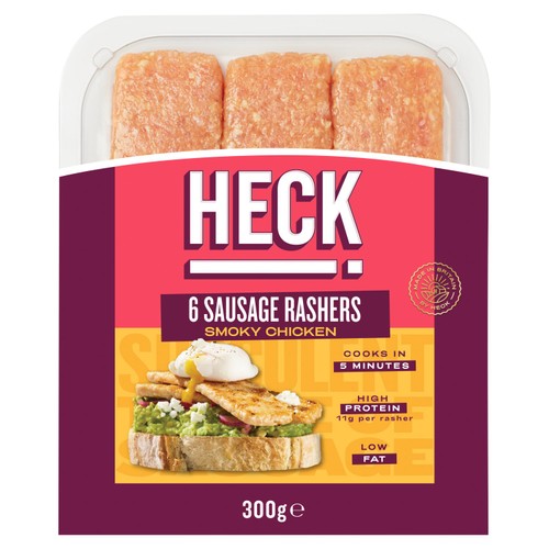 HECK! Low Fat Smoky Chicken Gluten Free Sausage Rashers