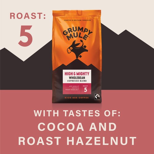 Grumpy Mule High & Mighty Espresso Blend Coffee Beans thumbnail 2