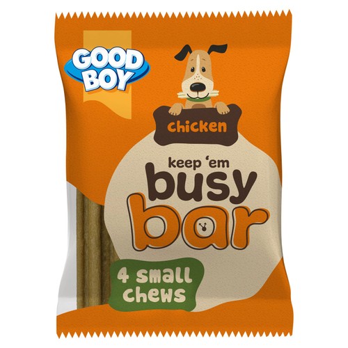 Good Boy Busy Bar Small Chews Dog Treats Chicken