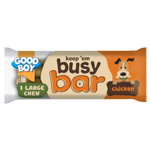Good Boy Busy Bar Large Chew Dog Treats Chicken