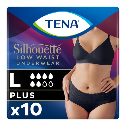 TENA Silhouette Incontinence Pants Black L