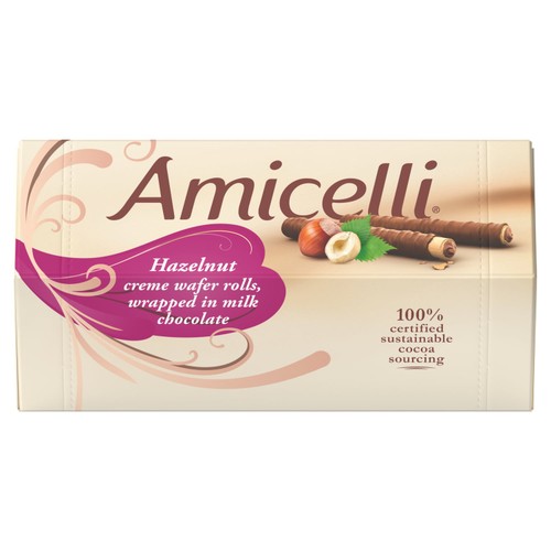 Amicelli Hazelnut Creme Crispy Wafer Rolls thumbnail 2