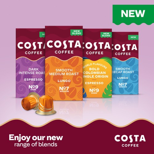 Costa Coffee Medium Roast Coffee Pods thumbnail 5