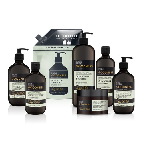 Baylis & Harding Goodness Oud, Salt, Apricot and Olive Stones Scrub thumbnail 2