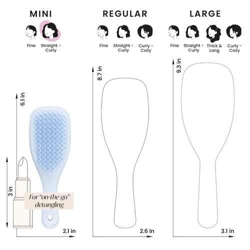 Tangle Teezer Mini Ultimate Detangler Digital Lavender thumbnail 8