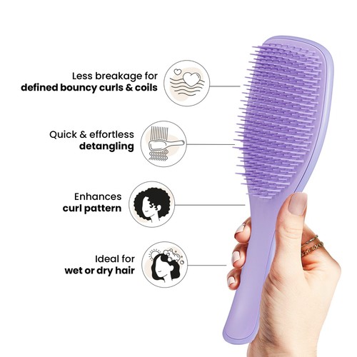 Tangle Teezer Ultimate Detangler Naturally Curly Purple Passion thumbnail 4