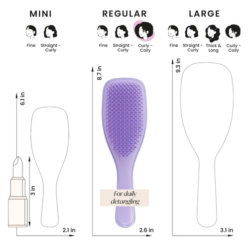 Tangle Teezer Ultimate Detangler Naturally Curly Purple Passion thumbnail 8