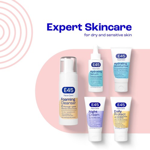 E45 Hydrating Face Serum with Hyaluronic Acid for Dry & Sensitive Skin thumbnail 2