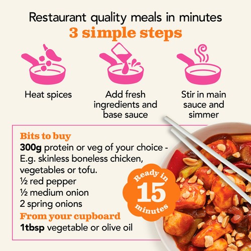 The Spice Tailor Spicy Kung Pao Stir Fry Chinese Sauce Kit thumbnail 2