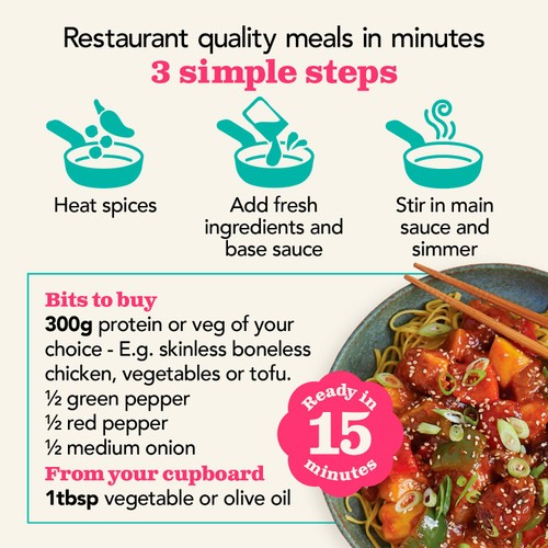 The Spice Tailor Sweet and Sour  Stir Fry Chinese Sauce Kit thumbnail 2