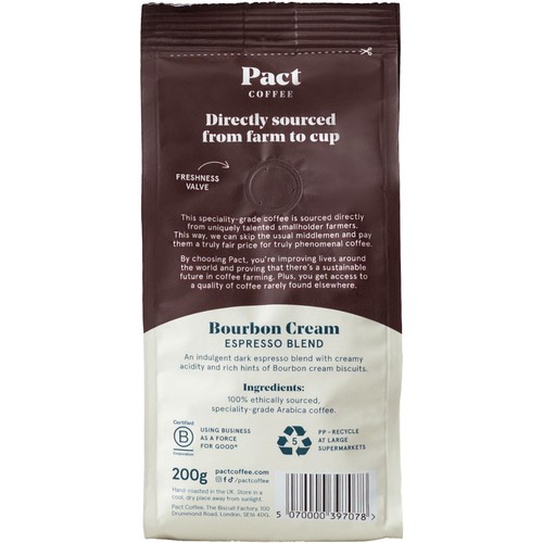 Pact Coffee Bourbon Cream Espresso Wholebean thumbnail 4
