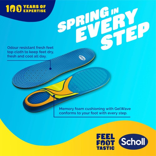 Scholl Gel Activ Casual Insoles Large thumbnail 3