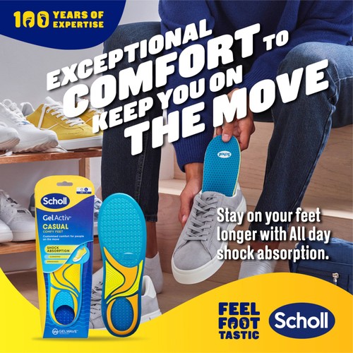 Scholl Gel Activ Casual Insoles Large thumbnail 4