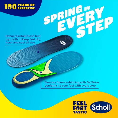 Scholl Gel Activ Trainer Insoles Small thumbnail 5