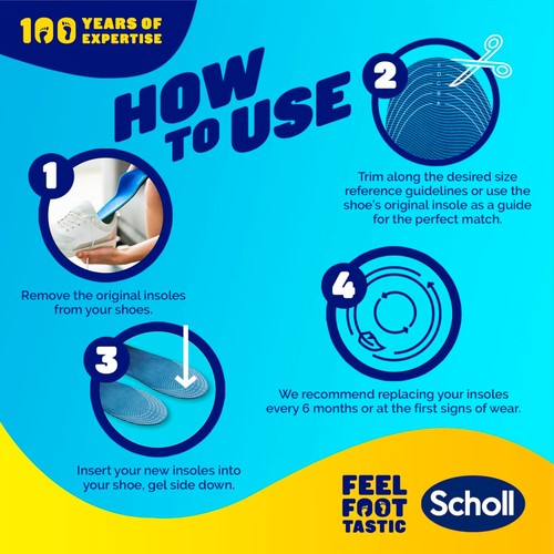 Scholl Gel Activ Trainer Insoles Small thumbnail 6