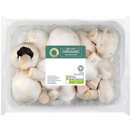 Ocado Organic White Closed Cup Mushrooms thumbnail 2