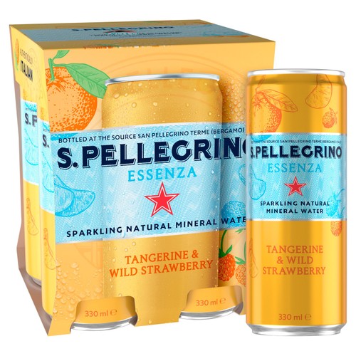 San Pellegrino Essenza Sparkling Water Tangerine & Strawberry thumbnail 3