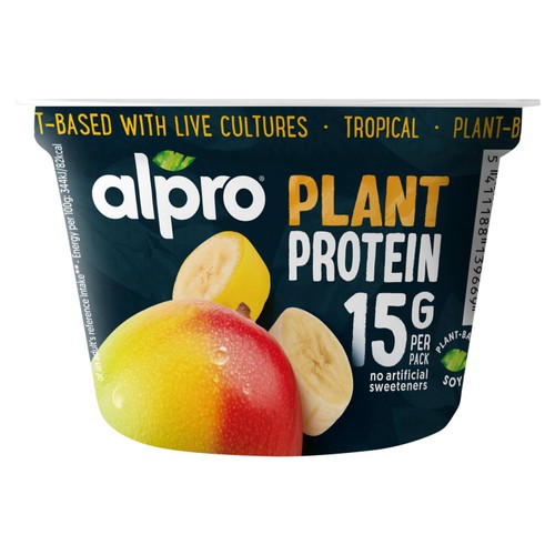 Alpro High Protein Tropical Fruit Dairy Free Soya Yoghurt Alternative thumbnail 2