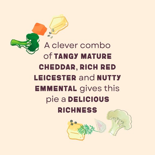 Higgidy Three Cheese Cauliflower & Broccoli Pie thumbnail 5