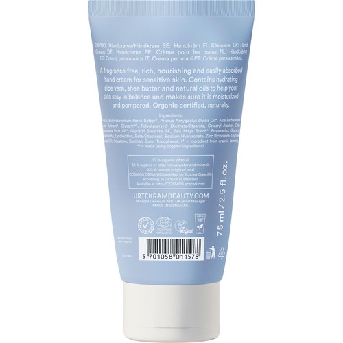 Urtekram Organic Fragrance Free Hand Cream thumbnail 3