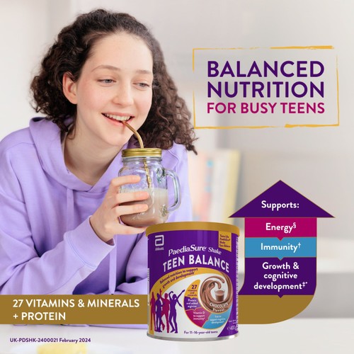 PaediaSure Shake Teen Balance, Age 11-16 years old, Vanilla Flavour thumbnail 2