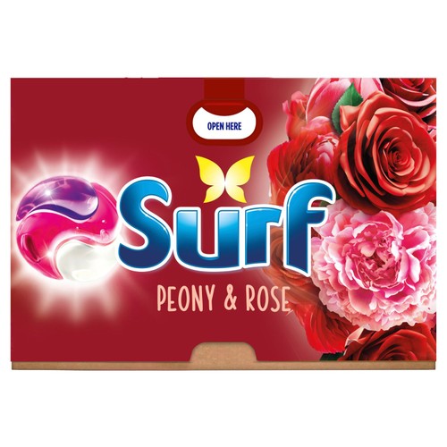 Surf Peony & Rose 3 in 1  Laundry Washing Detergent Capsules 15 Washes thumbnail 4
