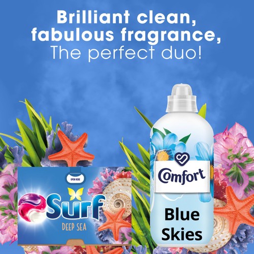 Surf Deep Sea 3 in 1  Laundry Washing Detergent Capsules 36 Washes thumbnail 4