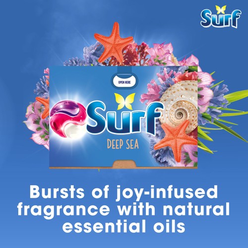 Surf Deep Sea 3 in 1  Laundry Washing Detergent Capsules 36 Washes thumbnail 5