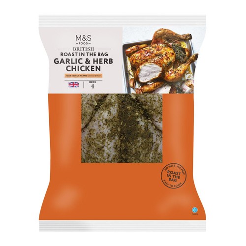 M&S Garlic & Herb Whole Chicken
