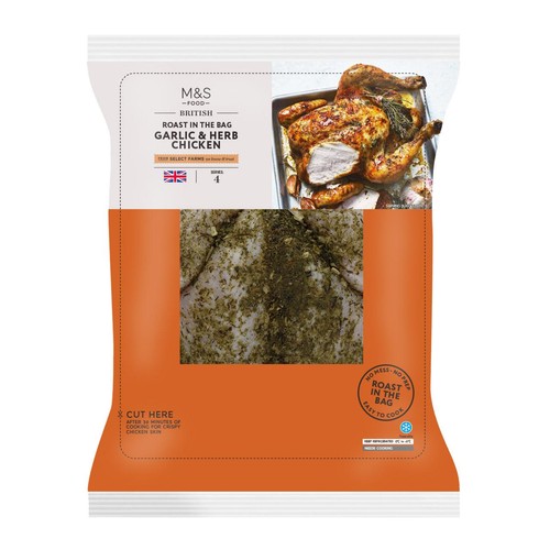 M&S Garlic & Herb Whole Chicken thumbnail 3