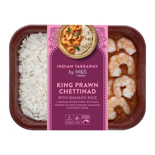 M&S King Prawn Chettinad Curry with Basmati Rice