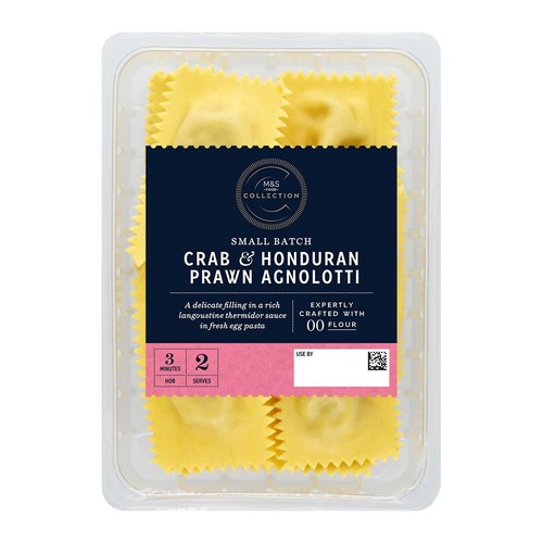 M&S Collection Crab & Honduran Prawn Agnolotti thumbnail 3