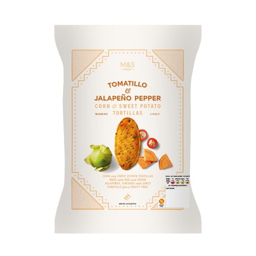 M&S Tomatillo & Jalapeno Sweet Potato Tortillas thumbnail 3