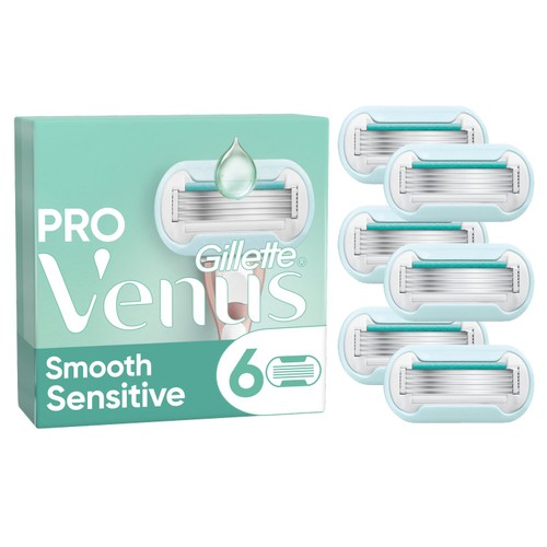 Venus Deluxe Smooth Sensitive Razor Blades 6 Pack