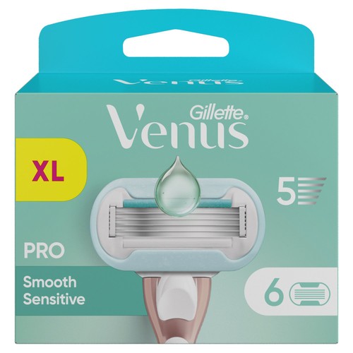 Venus Deluxe Smooth Sensitive Razor Blades 6 Pack thumbnail 2