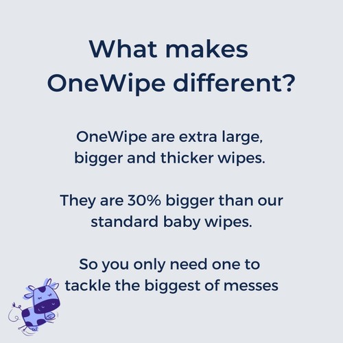 Mum & You OneWipe Extra Large Biodegradable Wet wipe thumbnail 8